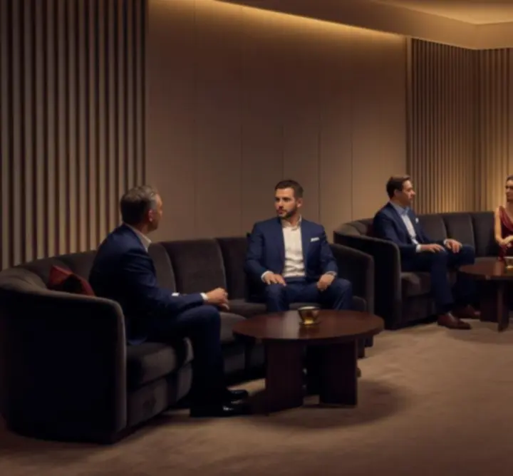 Premium lounge restauracji Strefa Live z wygodnymi fotelami, stolikami i miękkim oświetleniem.